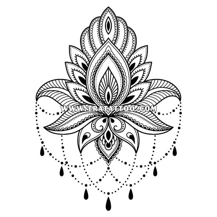 Тату-стикер "Lotus"