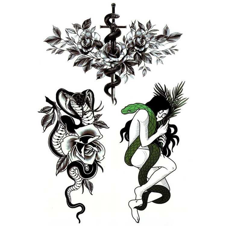 Тату-стикер "Snake"