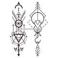 Тату-стикер "Geometry"