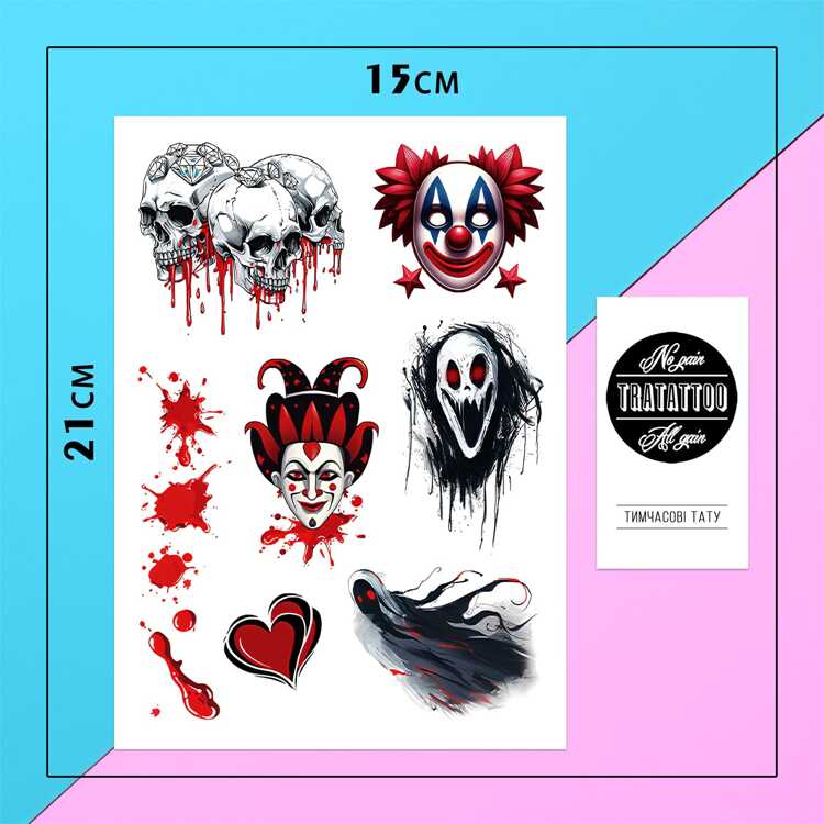 Тату-стикер "Joker"