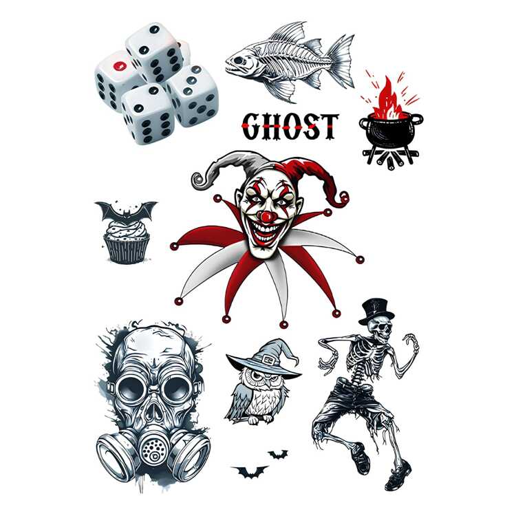 Тату-стикер "Ghost"