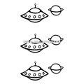 Тату-стікер "UFO"