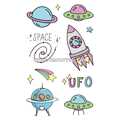 Тату-стікер "UFO"