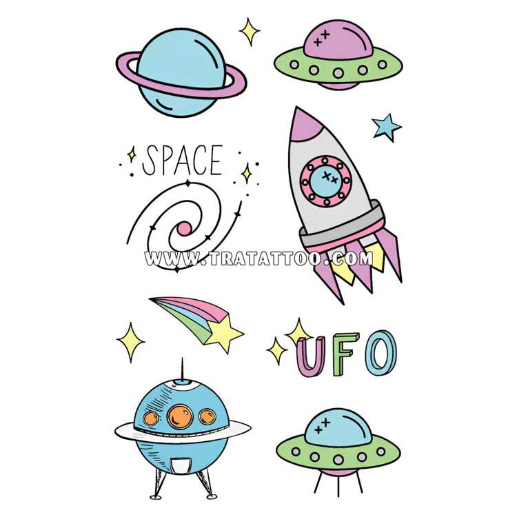 Тату-стікер "UFO"