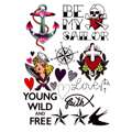 Тату-стикер "Wild & Free"