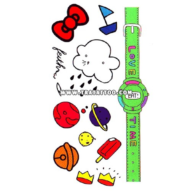 Тату-стикер "LOVE TIME"