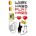 Тату-стикер "Work Hard"