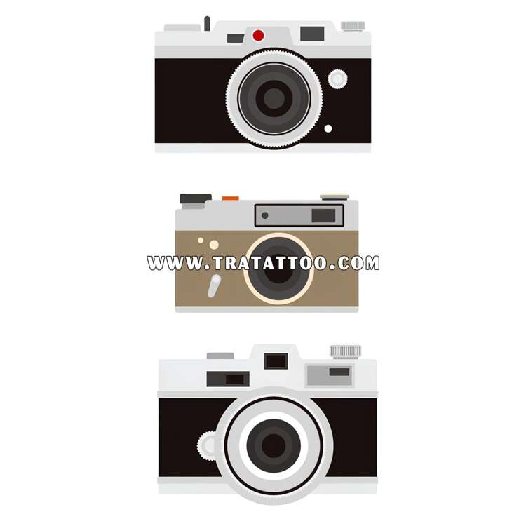 Тату-стикер "Фотоаппарат"