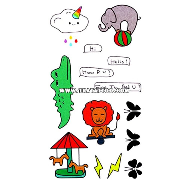 Тату-стікер "Цирк"