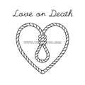 Тату-стикер "Love on Death"