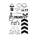 Тату-стикер "One Direction"
