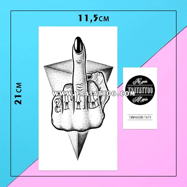 Тату-стикер "SLUT"