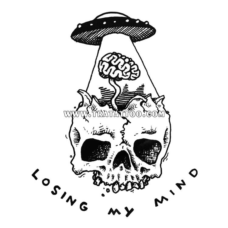 Тату-стикер "Losing my mind"