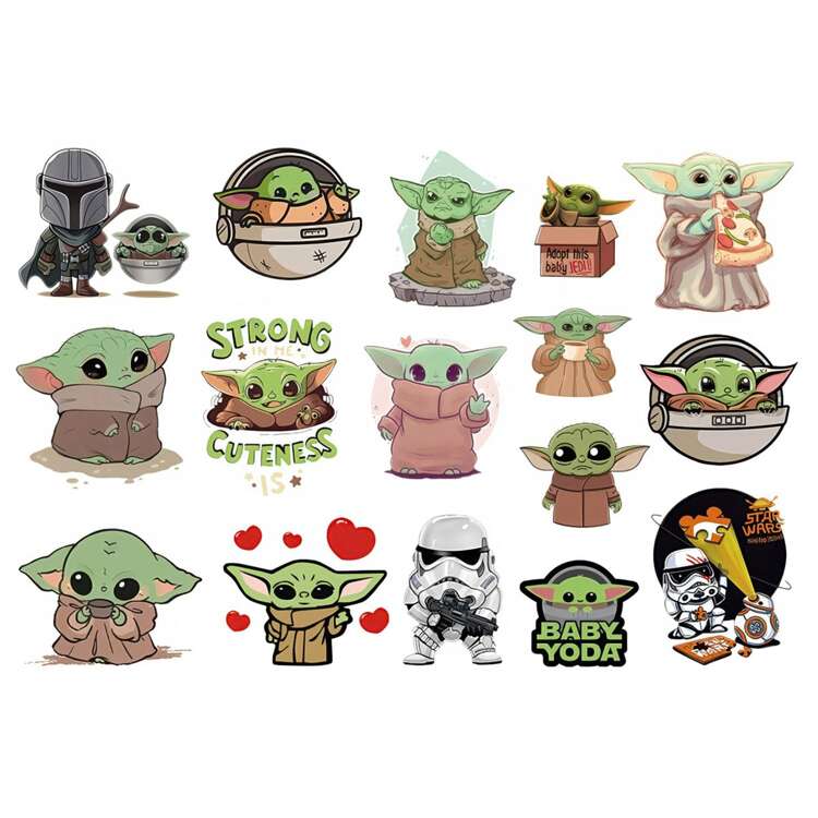 Тату-стикер "Baby Yoda"
