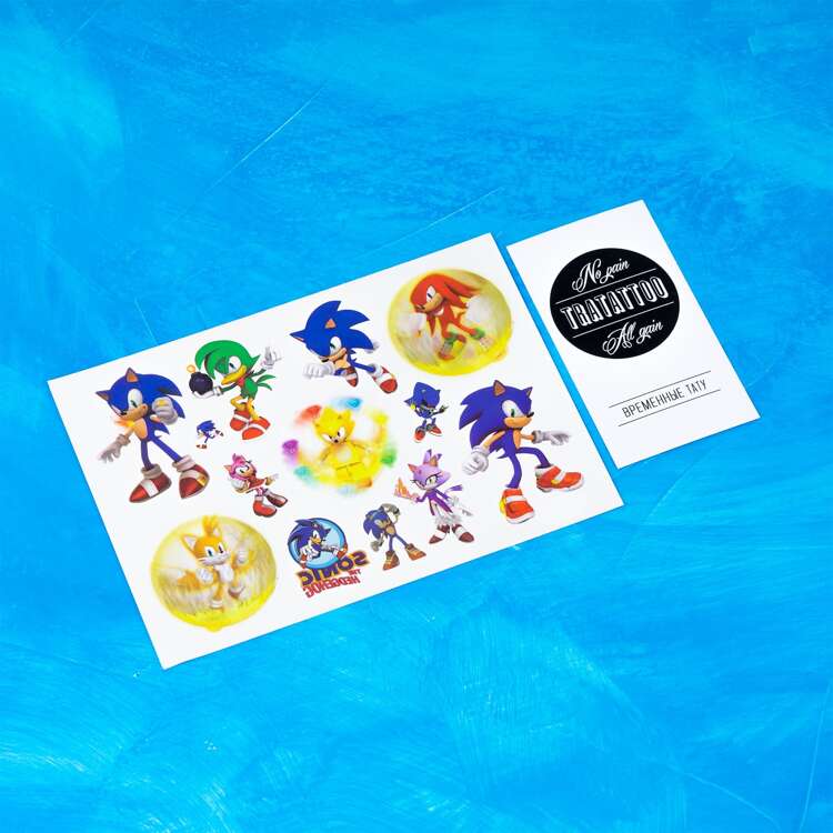 Тату-стикер "Sonic"