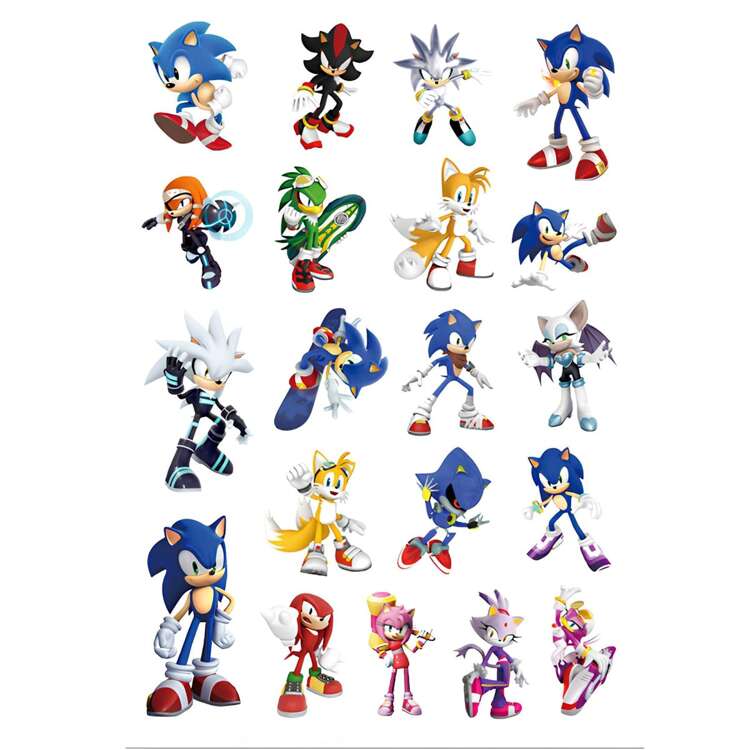 Тату-стикер "Super Sonic and Friends"
