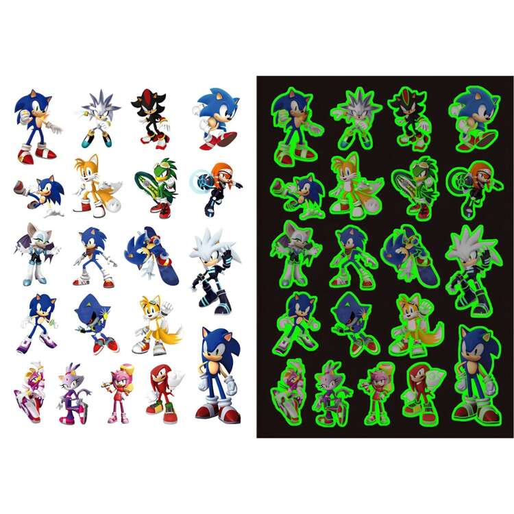 Тату-стикер "Super Sonic and Friends"