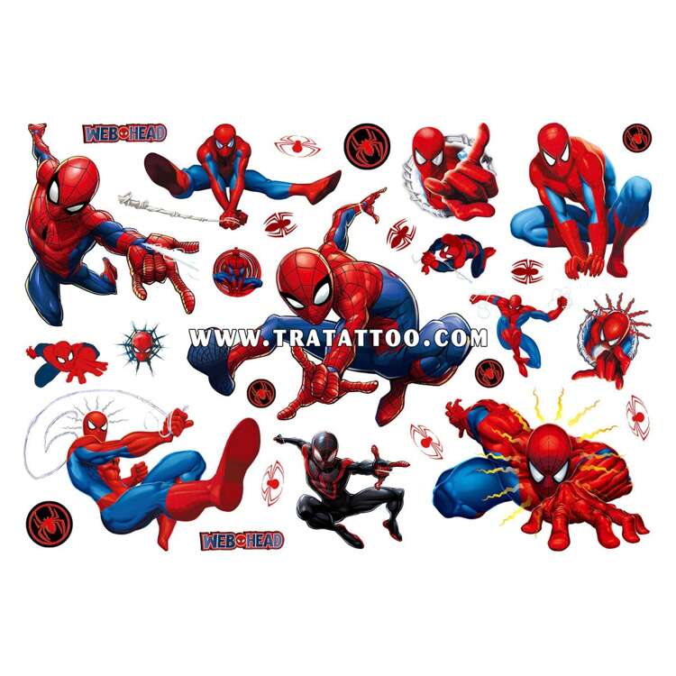 Тату-стикер "Web-Head"