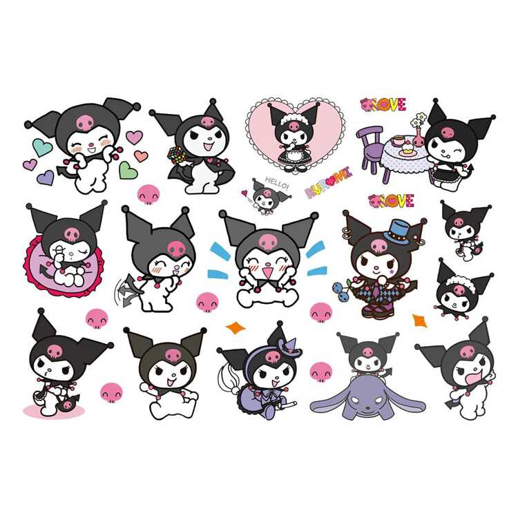 Тату-стикер "Kuromi"