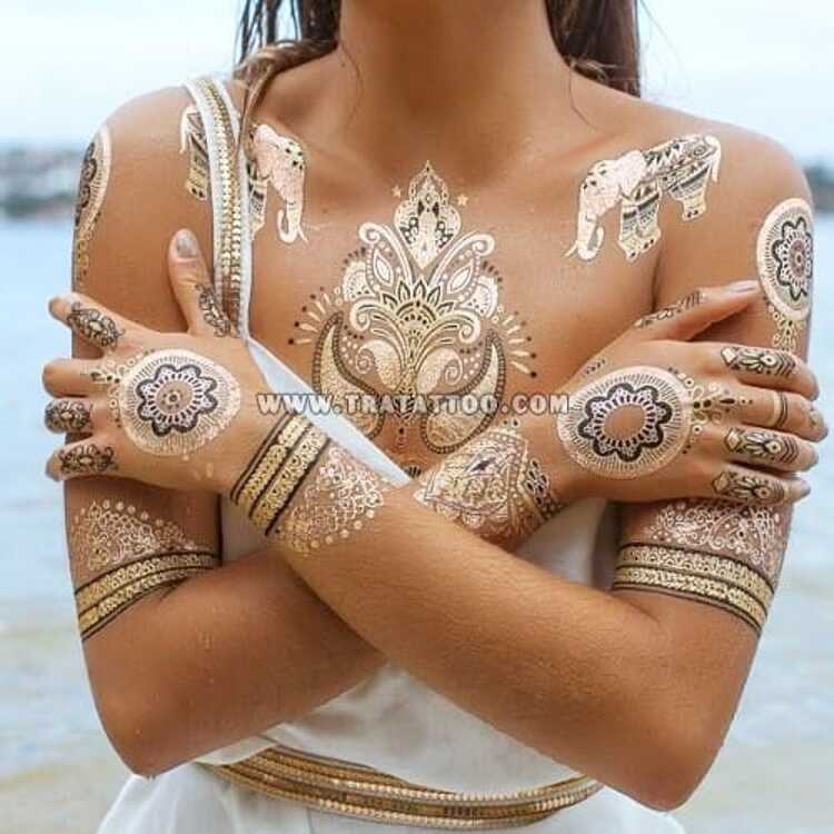 Тату-стикер "Море"