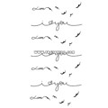 Тату-стікер "Love"