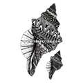 Тату-стикер "Ракушка"