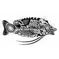 Тату-стікер "Fish"