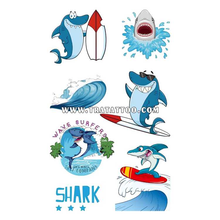 Тату-стикер "Shark"