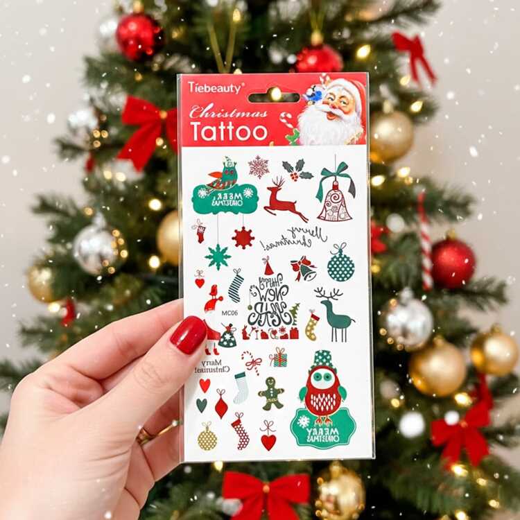 Тату-стикер "Holidays"