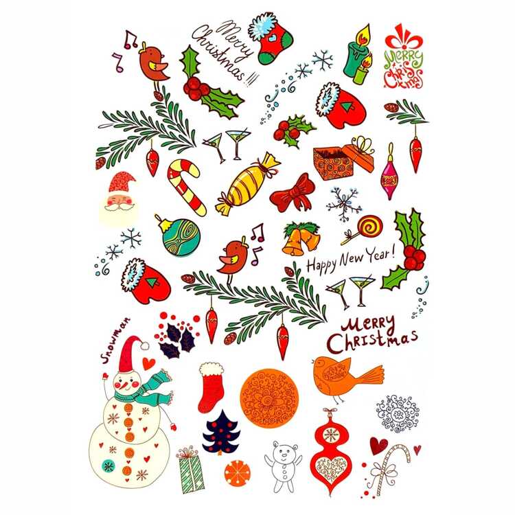 Тату-стикер "Happy New Year"