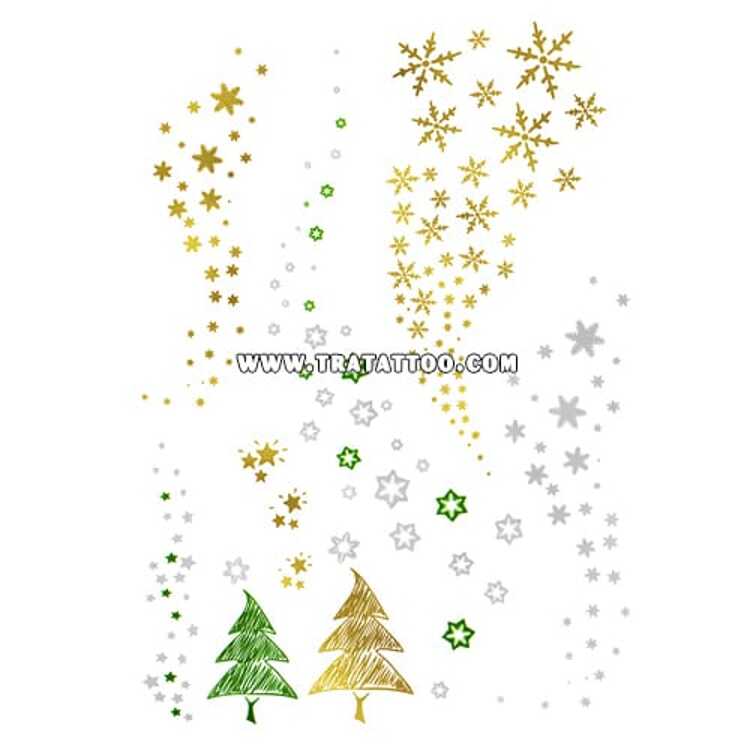 Тату-стікер "LET IT SNOW"
