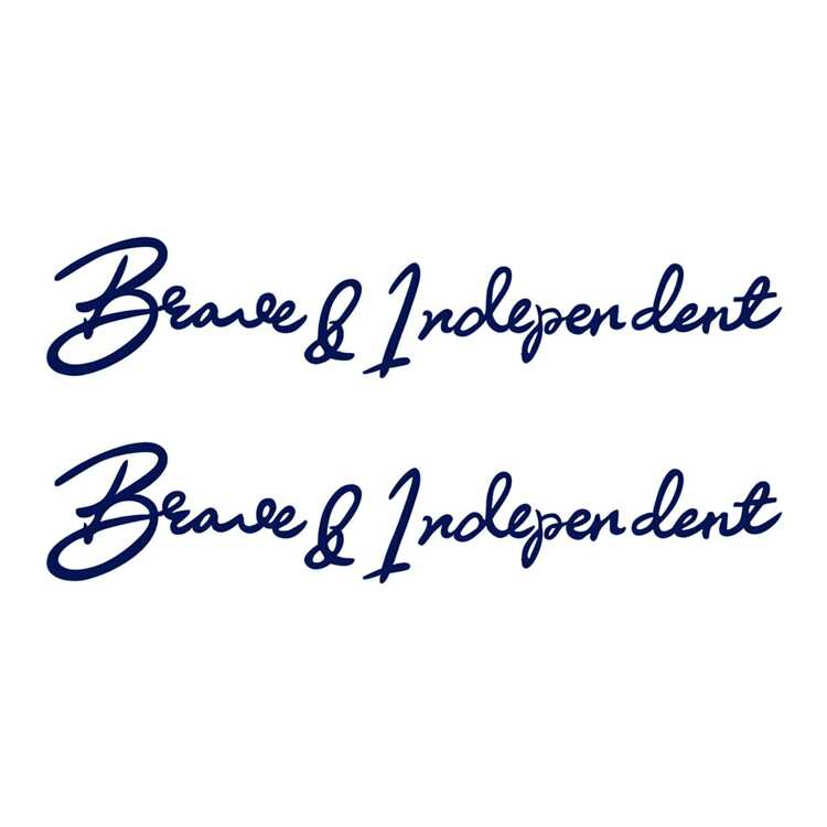 Тату-стікер "Brave and Independent"