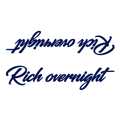Тату-стікер "Rich Overnight"