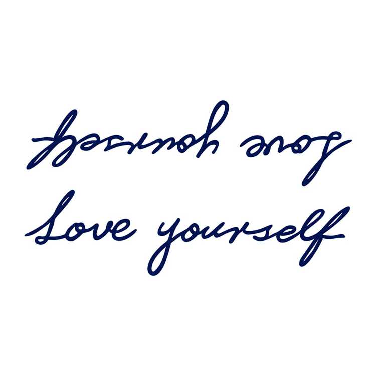 Тату-стікер "Love Yourself"