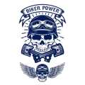 Тату-стікер "Biker Power"