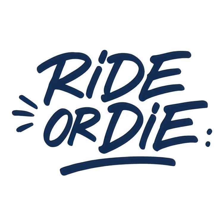 Тату-стікер "Ride or Die"