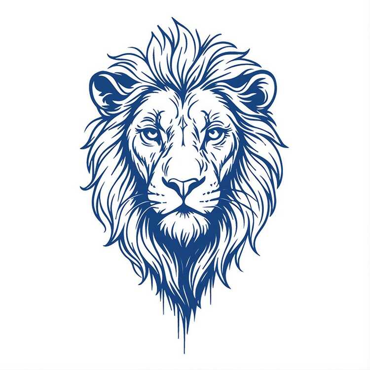 Тату-стикер "Lion"