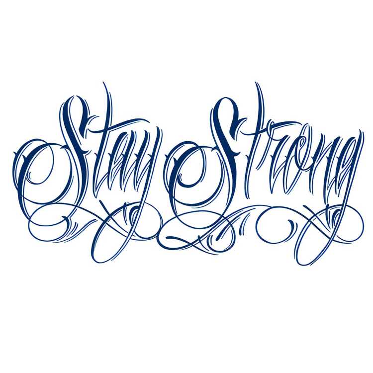 Тату-стикер "Stay Strong"