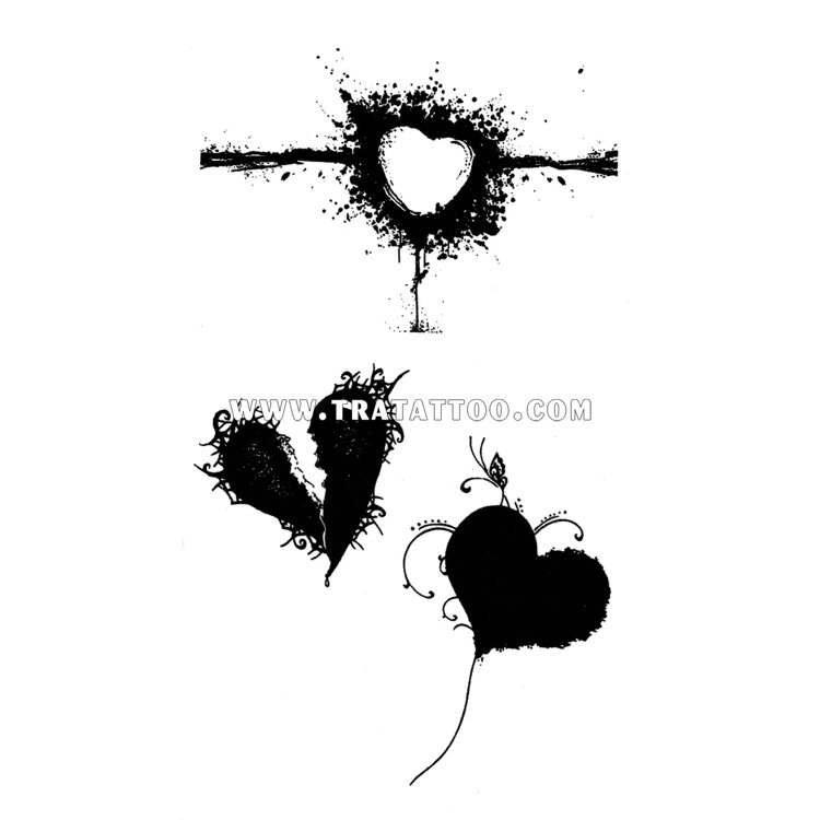 Тату-стикер "Heart"