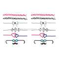 Тату-стікер "Стрічечки"