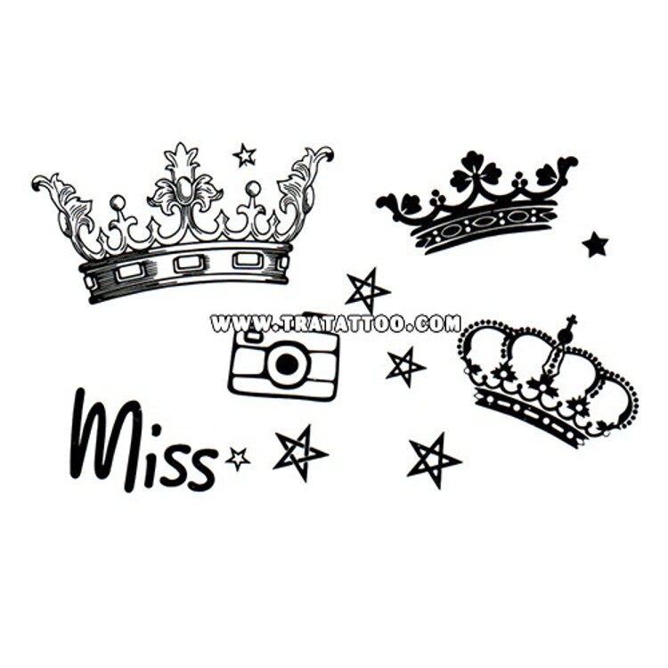 Тату-стикер "Miss"
