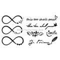 Тату-стикер "Infinity"