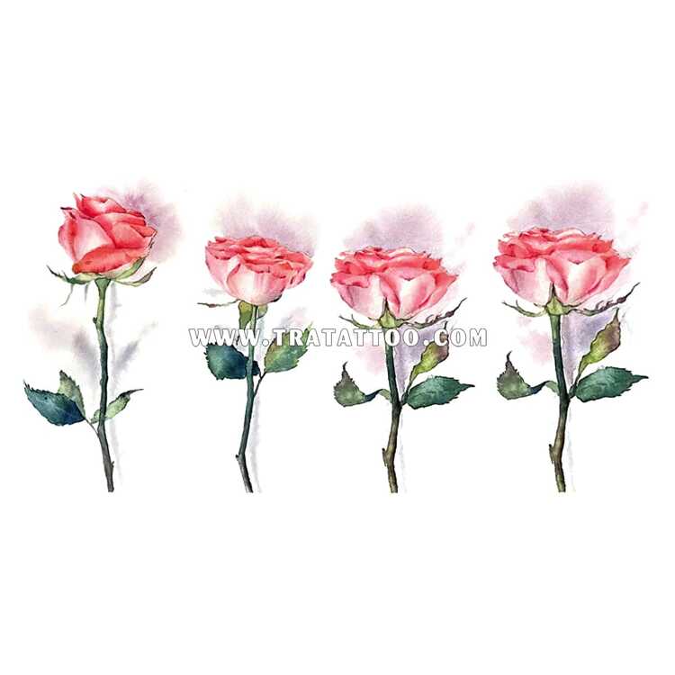 Тату-стикер "Rose"