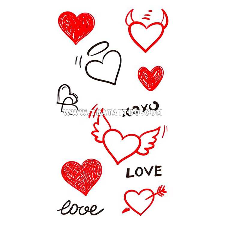 Тату-стикер "Love"