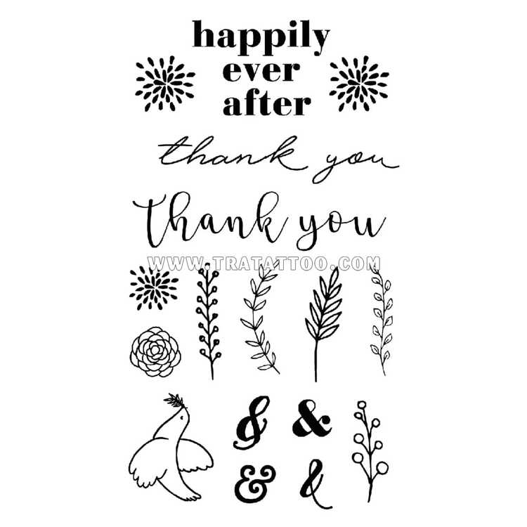 Тату-стикер "Happily Ever After"