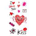Тату-стікер "LOVE YOU"