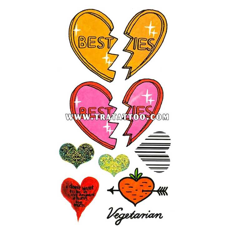 Тату-стікер "Vegetarian"