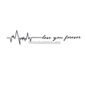 Тату-стикер "Love you forever"