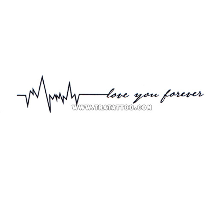Тату-стикер "Love you forever"
