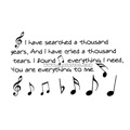 Тату-стікер "Music"